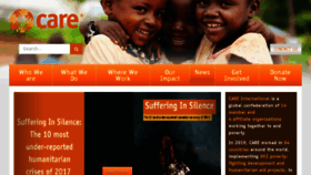 What Care-international.org website looked like in 2018 (6 years ago)