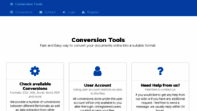 What Conversiontools.io website looked like in 2018 (6 years ago)