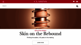 What Clarins.me website looked like in 2018 (6 years ago)