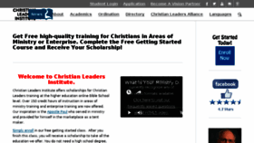 What Christianleadersinstitute.org website looked like in 2018 (6 years ago)