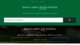 What Cursosycarreras.es website looked like in 2018 (6 years ago)