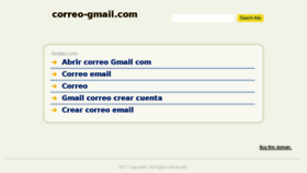 What Correo-gmail.com website looked like in 2018 (8 years ago)