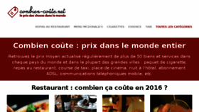 What Combien-coute.net website looked like in 2018 (6 years ago)