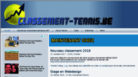 What Classement-tennis.be website looked like in 2018 (6 years ago)