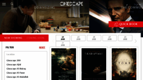 What Cinescape.com.kw website looked like in 2018 (6 years ago)