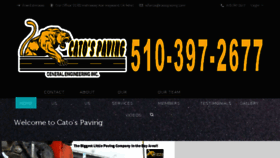 What Catospaving.com website looked like in 2018 (6 years ago)
