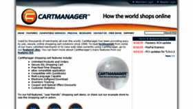 What Cartmanager.net website looked like in 2018 (6 years ago)