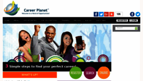 What Careerplanet.co.za website looked like in 2018 (6 years ago)