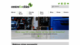 What Centreforcities.org website looked like in 2018 (6 years ago)