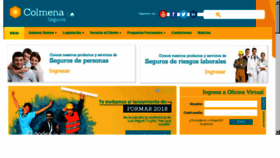 What Colmenaseguros.com website looked like in 2018 (6 years ago)
