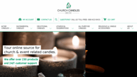 What Churchcandlesonline.com website looked like in 2018 (6 years ago)