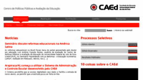 What Caedufjf.net website looked like in 2018 (6 years ago)