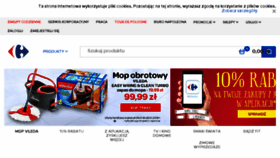 What Carrefour.pl website looked like in 2018 (6 years ago)