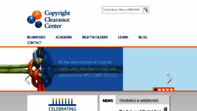 What Copyright.com website looked like in 2018 (6 years ago)