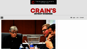 What Crainsdetroit.com website looked like in 2018 (6 years ago)