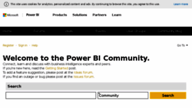 What Community.powerbi.com website looked like in 2018 (6 years ago)