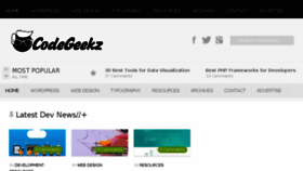 What Codegeekz.com website looked like in 2018 (6 years ago)