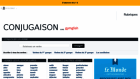 What Conjugaison.lemonde.fr website looked like in 2018 (6 years ago)