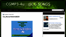 What Cgmp3-4u.blogspot.in website looked like in 2018 (6 years ago)