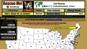 What Cat.rescueme.org website looked like in 2018 (6 years ago)