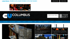 What Columbusunderground.com website looked like in 2018 (6 years ago)