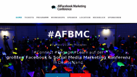 What Conference.allfacebook.de website looked like in 2018 (6 years ago)