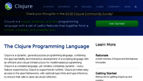 What Clojure.org website looked like in 2018 (6 years ago)