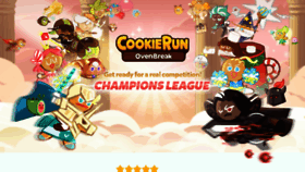 What Cookierun.com website looked like in 2018 (6 years ago)