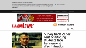 What Canadianlawyermag.com website looked like in 2018 (6 years ago)