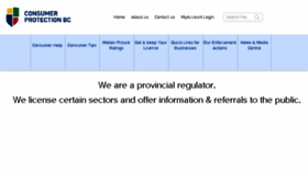 What Consumerprotectionbc.ca website looked like in 2018 (6 years ago)