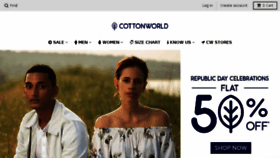 What Cottonworld.net website looked like in 2018 (6 years ago)