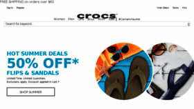 What Crocs.com.sg website looked like in 2018 (6 years ago)