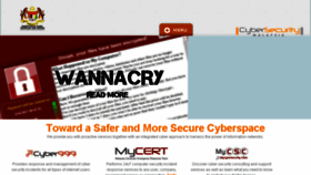 What Cybersecurity.my website looked like in 2018 (6 years ago)