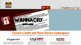 What Cybersecurity.my website looked like in 2018 (7 years ago)