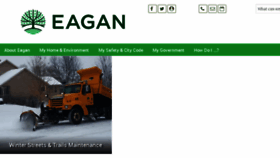 What Cityofeagan.com website looked like in 2018 (6 years ago)