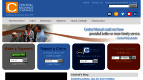 What Central-insurance.com website looked like in 2018 (6 years ago)