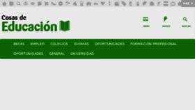 What Cosasdeeducacion.es website looked like in 2018 (6 years ago)