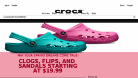 What Crocs.ca website looked like in 2018 (6 years ago)