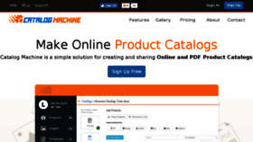 What Catalogmachine.com website looked like in 2018 (6 years ago)
