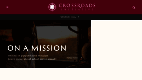 What Crossroadsinitiative.com website looked like in 2018 (6 years ago)