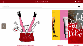 What Clarins.fr website looked like in 2018 (6 years ago)