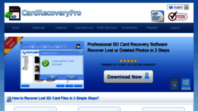 What Cardrecoverypro.com website looked like in 2018 (6 years ago)