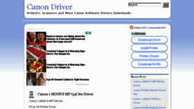 What Canondriver.net website looked like in 2018 (6 years ago)