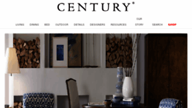 What Centuryfurniture.com website looked like in 2018 (6 years ago)