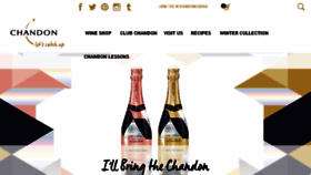 What Chandon.com website looked like in 2018 (6 years ago)