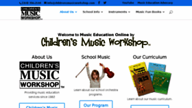 What Childrensmusicworkshop.com website looked like in 2018 (6 years ago)