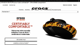 What Crocs.fr website looked like in 2018 (6 years ago)