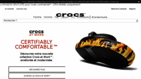 What Crocs.fr website looked like in 2018 (7 years ago)
