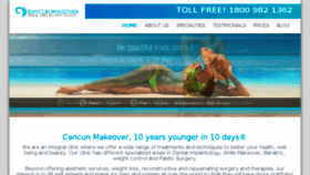 What Cancunmakeover.com website looked like in 2018 (6 years ago)