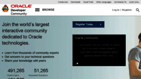 What Community.oracle.com website looked like in 2018 (6 years ago)